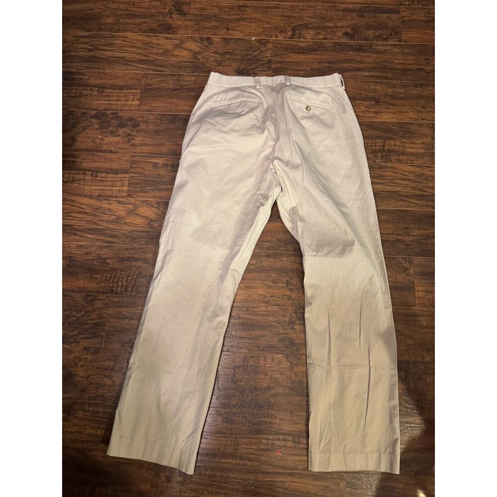 Express 34 x 32 Khaki Camden Straight Chino Pants